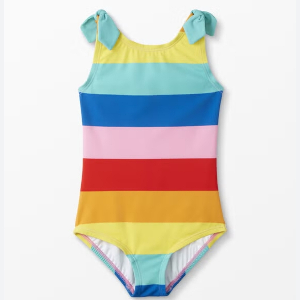 Hanna Andersson Rainbow Striped Swimsuit